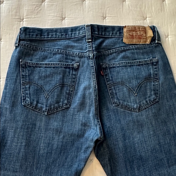 Levi's 501 Straight Blue Jeans - Picture 7 of 10